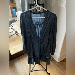 Blue free people dress